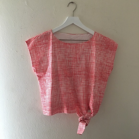 Kate Spade Saturday   Crop Tie Top - Picture 2 of 4